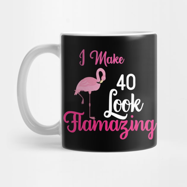 Funny birthday flamingo gift by Anonic